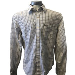 Abercrombie & Fitch Plaid Buttondown Moose Logo 2X